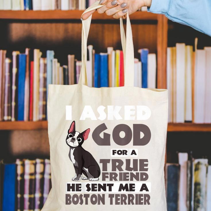 Boston Terrier American Gentleman Non-Sporting Dog Lover Canvas Tote Bag, American Boston Terrier Tote Bags, funny gift