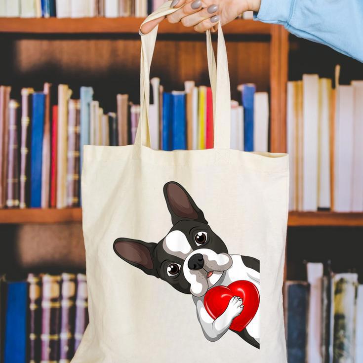 Boston Terrier Bostie Dog Kids Women Girls Canvas Tote Bag, funny gift