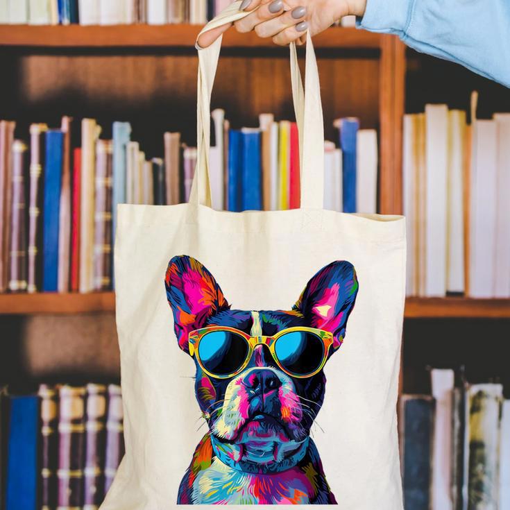 Boston Terrier Lovers Pop Art Boston Terrier Canvas Tote Bag, funny gift