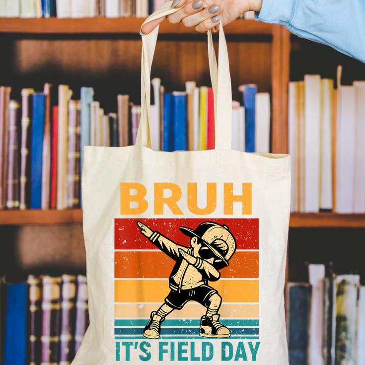Bruh It's Field Day Teacher Happy Field Day Dabbing Boy Canvas Tote Bag, funny gift Bruh It's Field Day Teacher Happy Field Day Dabbing Boy Canvas Tote Bag, funny gift