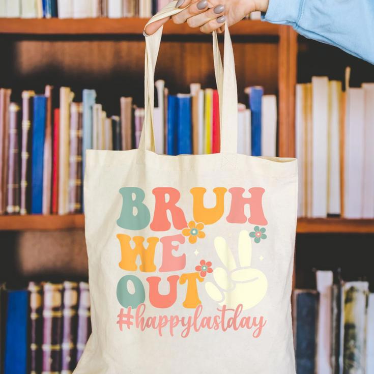 Bruh We Out Teacher Retro Last Day Of School Boys Girls Kids Canvas Tote Bag, funny gift Bruh We Out Teacher Retro Last Day Of School Boys Girls Kids Canvas Tote Bag, funny gift