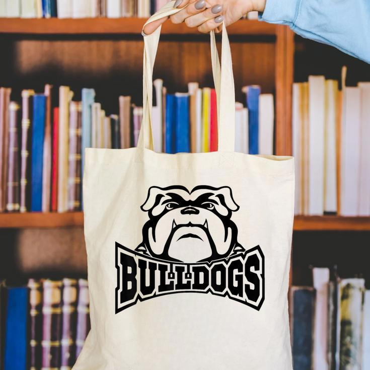 Bulldogs Teacher Student School Sports Fan Team Spirit Canvas Tote Bag, funny gift Bulldogs Teacher Student School Sports Fan Team Spirit Canvas Tote Bag, funny gift