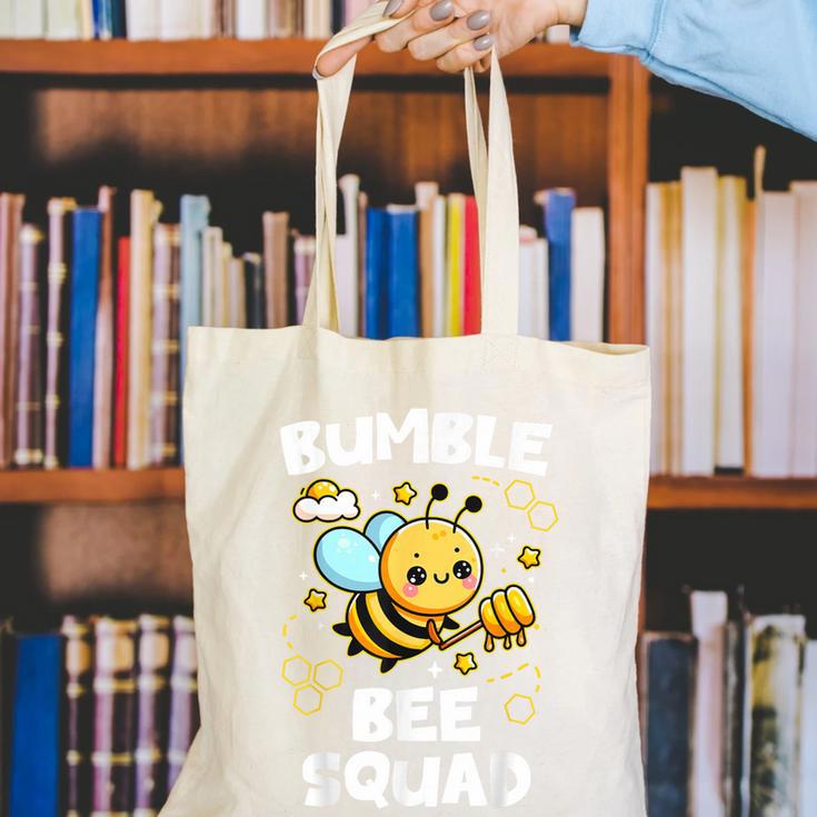 Bumble Bee Squad Honey Bumblebee Teacher Team Group Canvas Tote Bag, funny gift