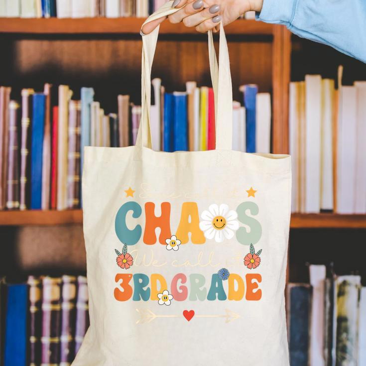 Some Call It Chaos We Call It 3rd Grade Third Grade Teachers Men Women Kids Canvas Tote Bag, funny gift