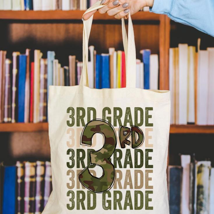 Camo Team 3rd Grade Squad Back To School Teacher Kids Boys Canvas Tote Bag, funny gift Camo Team 3rd Grade Squad Back To School Teacher Kids Boys Canvas Tote Bag, funny gift