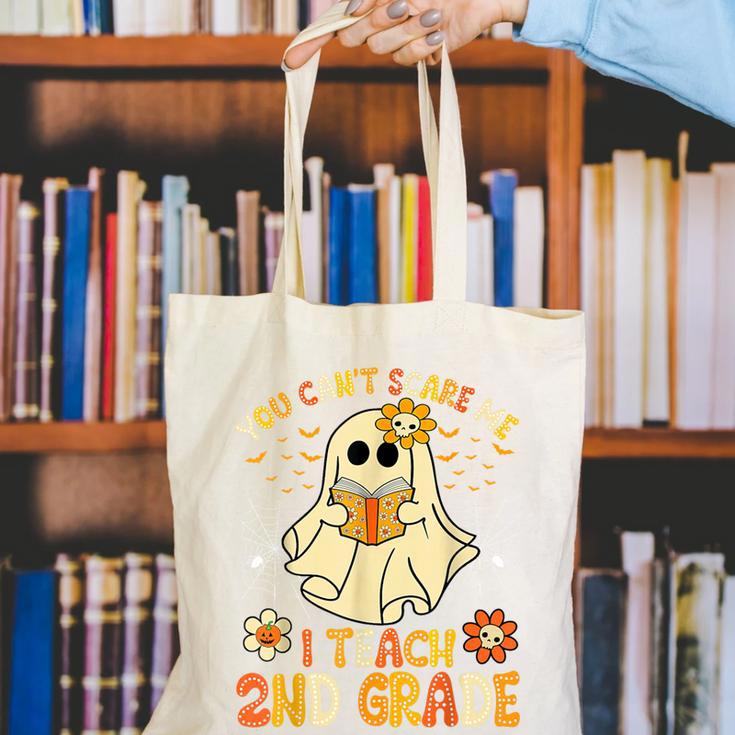 You Can't Scare Me I Teach 2nd Grade Halloween Teacher Ghost Canvas Tote Bag, 2nd Grade Teacher Tote Bags, funny gift You Can't Scare Me I Teach 2nd Grade Halloween Teacher Ghost Canvas Tote Bag, 2nd Grade Teacher Tote Bags, funny gift