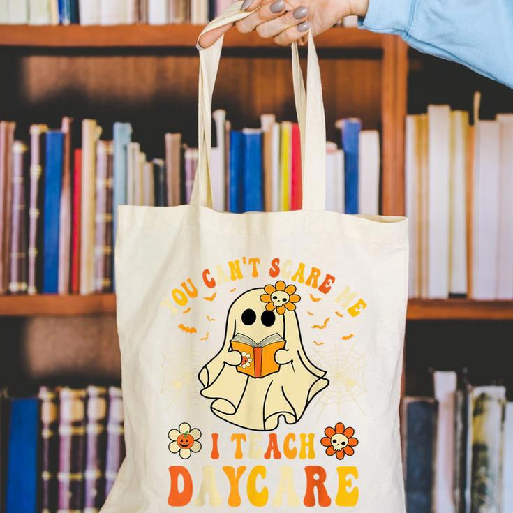 You Can’t Scare Me I Teach Daycare Teacher Halloween Ghost Canvas Tote Bag, funny gift You Can’t Scare Me I Teach Daycare Teacher Halloween Ghost Canvas Tote Bag, funny gift