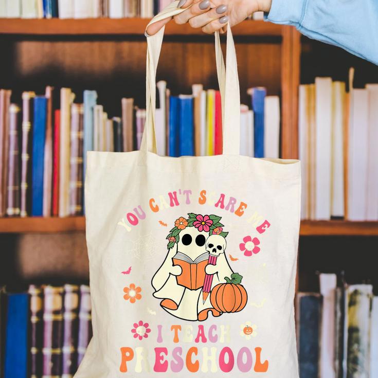 You Can't Scare Me I Teach Preschool Teacher Team Halloween Canvas Tote Bag, funny gift You Can't Scare Me I Teach Preschool Teacher Team Halloween Canvas Tote Bag, funny gift