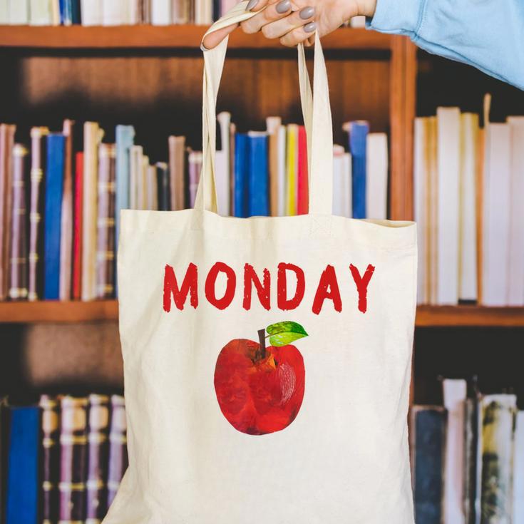 Caterpillar Friday Fruit Kindergarten Teacher Men Women Kids Canvas Tote Bag, funny gift Caterpillar Friday Fruit Kindergarten Teacher Men Women Kids Canvas Tote Bag, funny gift