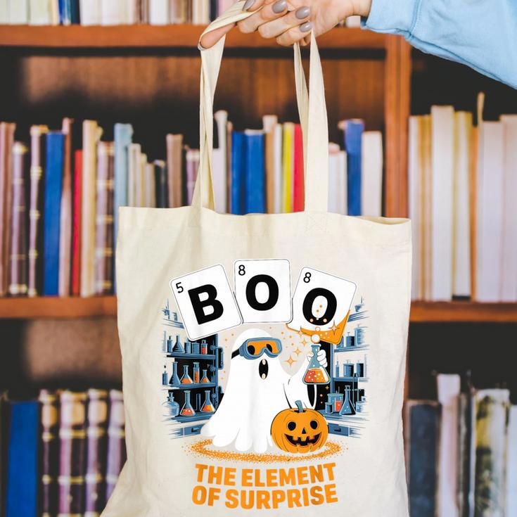 Chemistry Boo Ghost Element Of Surprise Science Teacher Tee Canvas Tote Bag, Science Teacher Tote Bags, funny gift Chemistry Boo Ghost Element Of Surprise Science Teacher Tee Canvas Tote Bag, Science Teacher Tote Bags, funny gift