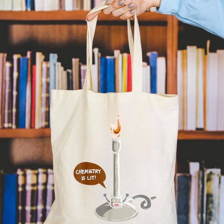 Chemistry Burner Science Lover Biology Chemistry Teacher Canvas Tote Bag, Science Teacher Tote Bags, funny gift Chemistry Burner Science Lover Biology Chemistry Teacher Canvas Tote Bag, Science Teacher Tote Bags, funny gift