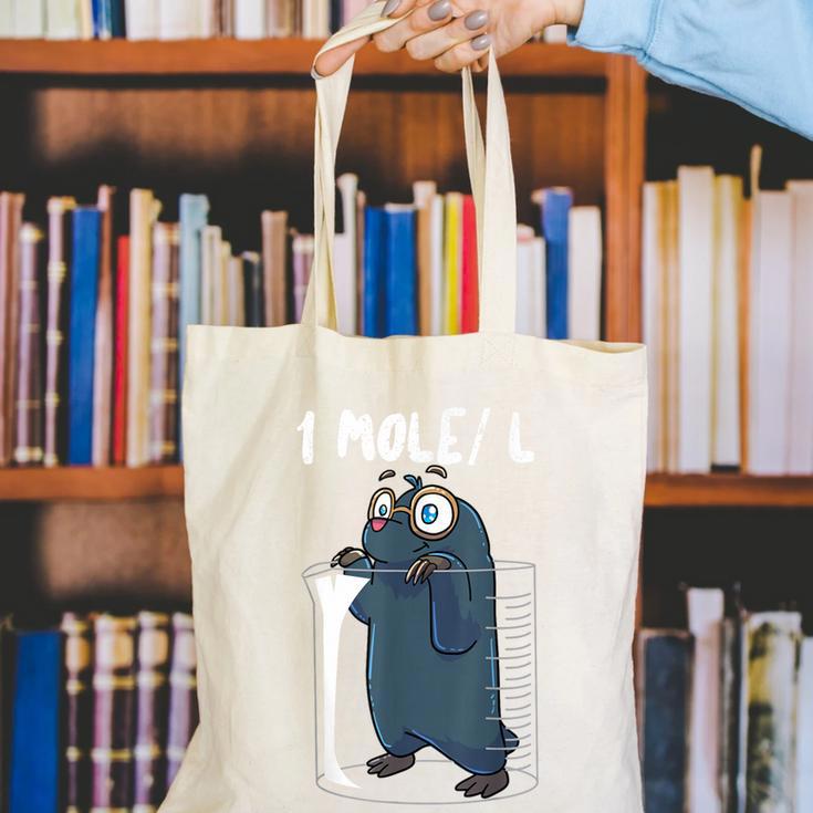 Chemistry Chemist Student Science Teacher Mole Canvas Tote Bag, Science Teacher Tote Bags, funny gift