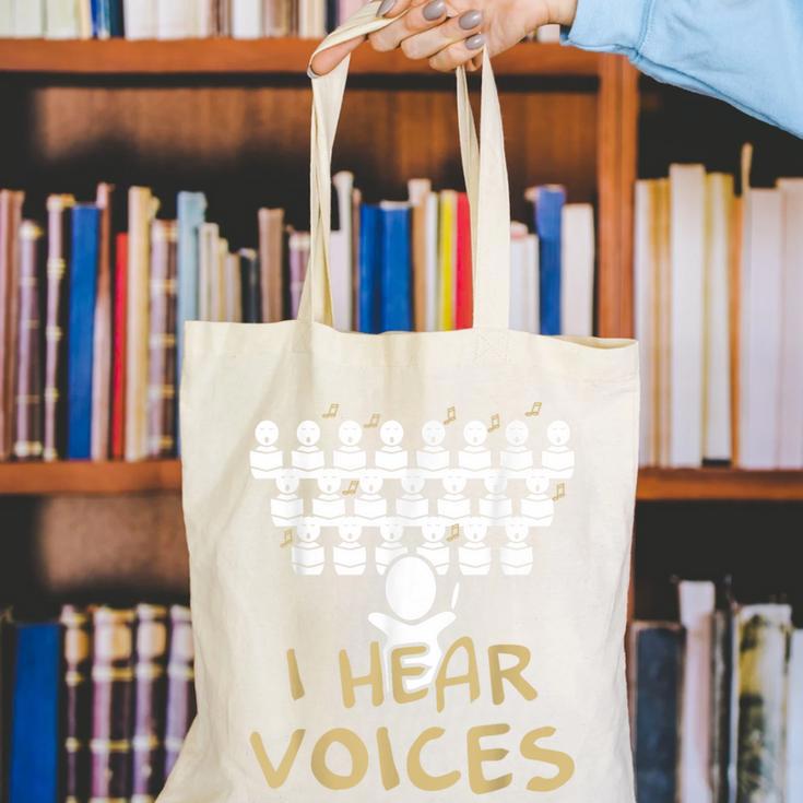 Choir Teacher Shirt I Hear Voices Chorister Tee Canvas Tote Bag, funny gift Choir Teacher Shirt I Hear Voices Chorister Tee Canvas Tote Bag, funny gift