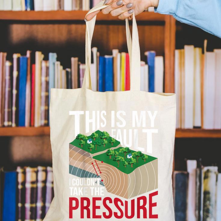 Couldn't Take The Pressure Geology Earth Science Teacher Canvas Tote Bag, Science Teacher Tote Bags, funny gift