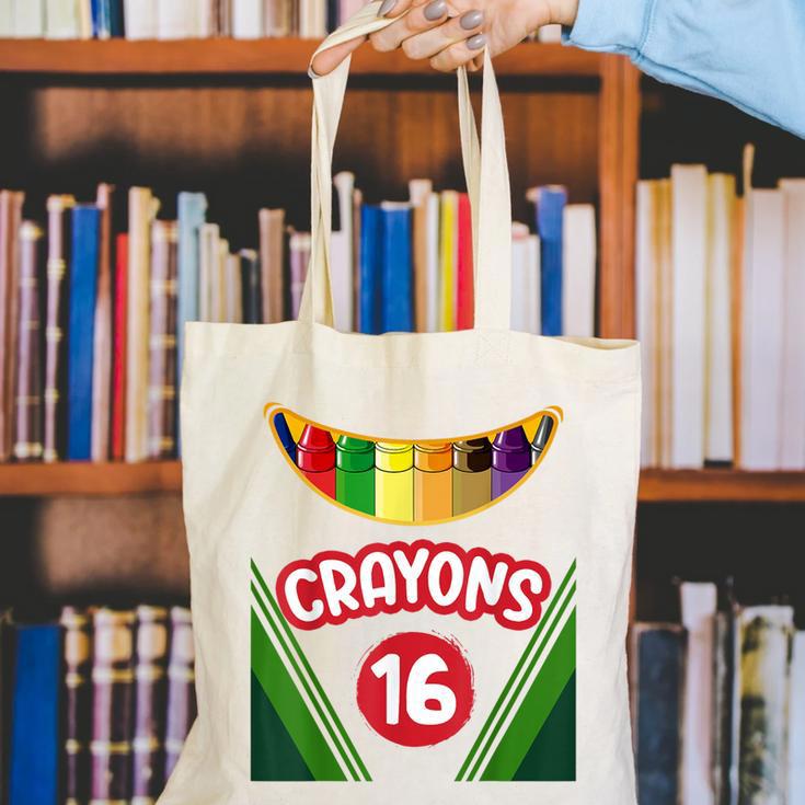 Crayon Box Fun Teacher Student Crayon Squad Halloween 2023 Canvas Tote Bag, funny gift Crayon Box Fun Teacher Student Crayon Squad Halloween 2023 Canvas Tote Bag, funny gift