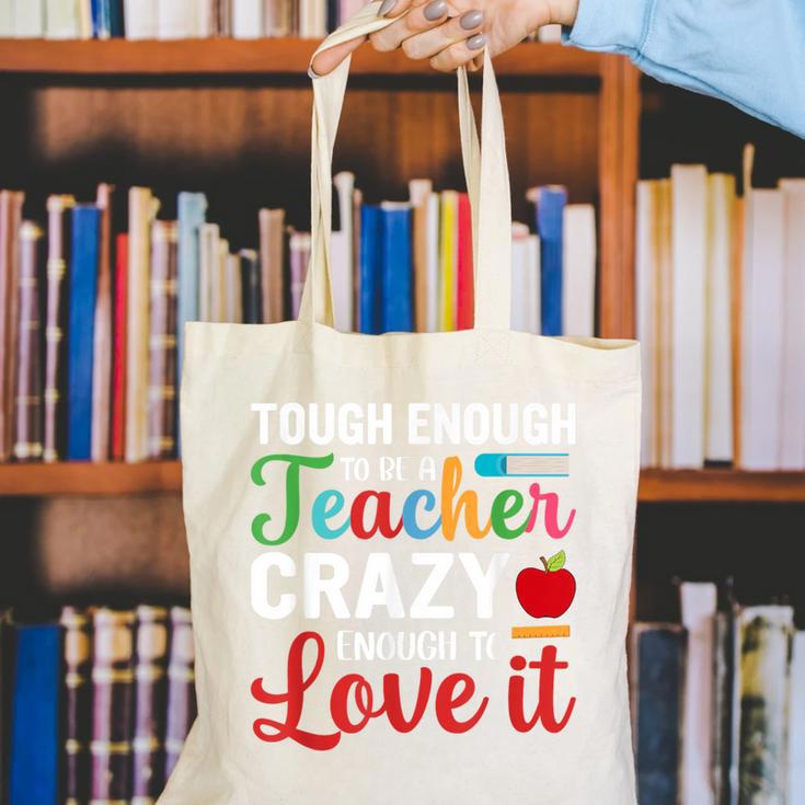 Crazy Teacher Men Women School Teachers Canvas Tote Bag, funny gift