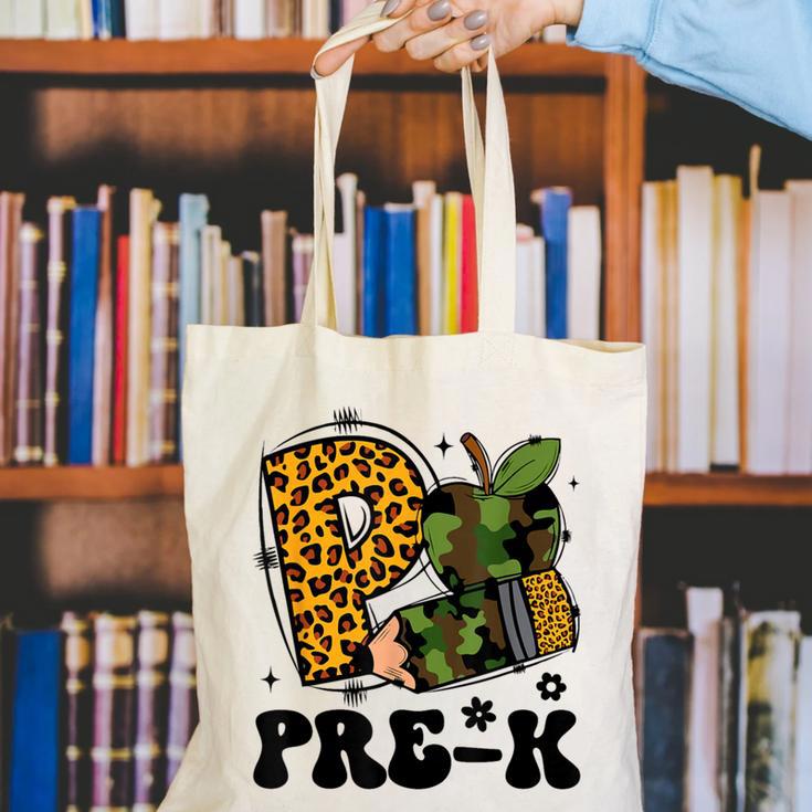 Cute Camo Pre K Back To School Teacher Kid Preschool Canvas Tote Bag, funny gift Cute Camo Pre K Back To School Teacher Kid Preschool Canvas Tote Bag, funny gift