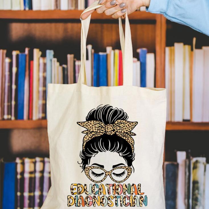 Cute Educational Diagnostician Teacher Appreciation Week Men Women Canvas Tote Bag, funny gift