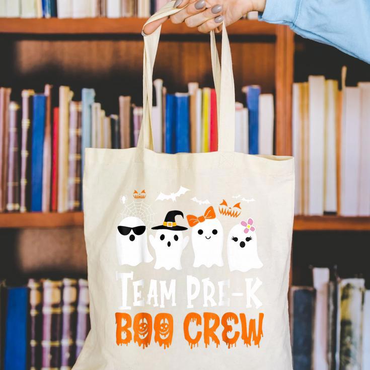 Cute Ghost Team Pre K Boo Crew Halloween Teacher Student Canvas Tote Bag, funny gift Cute Ghost Team Pre K Boo Crew Halloween Teacher Student Canvas Tote Bag, funny gift