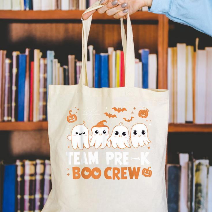 Cute Ghosts Pre-K Boo Crew Teachers Halloween Party Team For Men Women Kids Canvas Tote Bag, funny gift Cute Ghosts Pre-K Boo Crew Teachers Halloween Party Team For Men Women Kids Canvas Tote Bag, funny gift