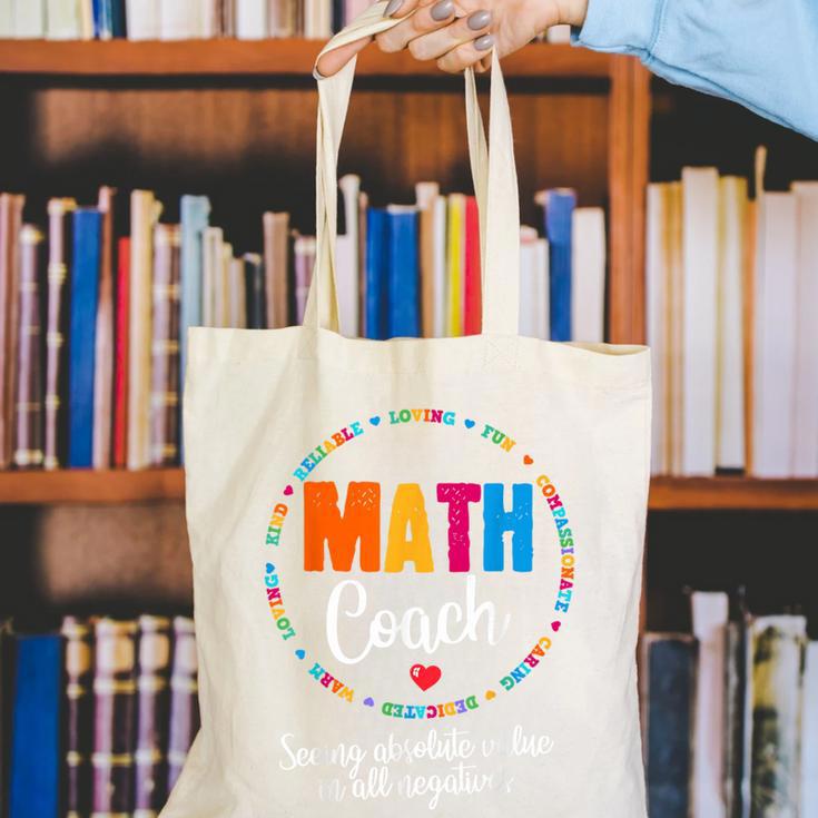 Cute Math Coach Teacher Mathematical Nerd School Canvas Tote Bag, funny gift Cute Math Coach Teacher Mathematical Nerd School Canvas Tote Bag, funny gift