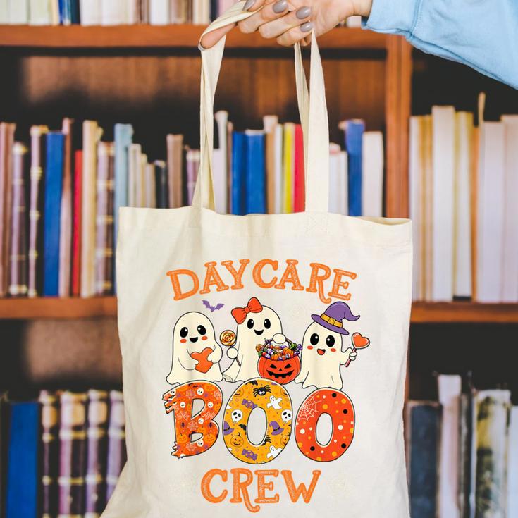 Daycare Boo Crew Halloween Spooky Costume For Teacher Canvas Tote Bag, funny gift Daycare Boo Crew Halloween Spooky Costume For Teacher Canvas Tote Bag, funny gift