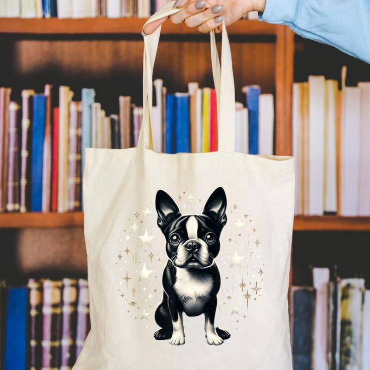 Dog Boston Terrier For Men Women Canvas Tote Bag, funny gift