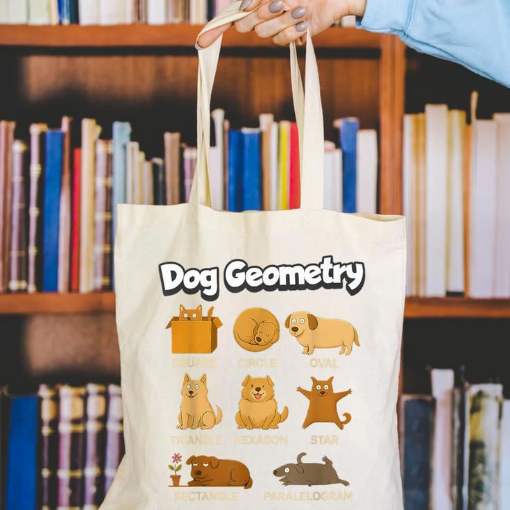 Dog Geometry Math Teacher Back To School STEM Humor Canvas Tote Bag, funny gift Dog Geometry Math Teacher Back To School STEM Humor Canvas Tote Bag, funny gift