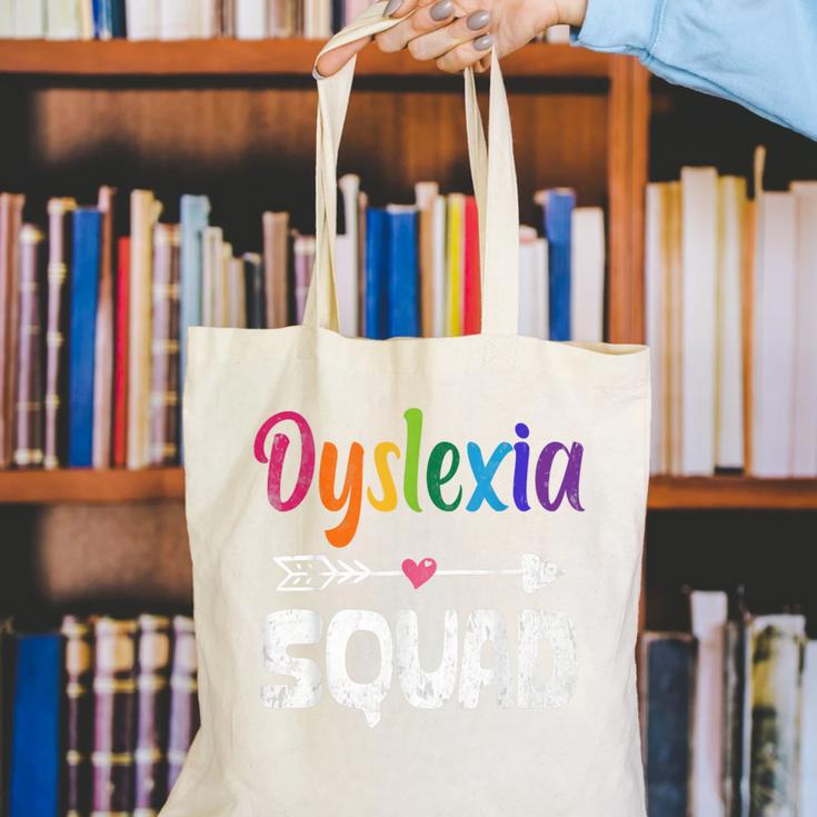 Dyslexia Awareness Month Dyslexia Teacher Therapist Canvas Tote Bag, funny gift