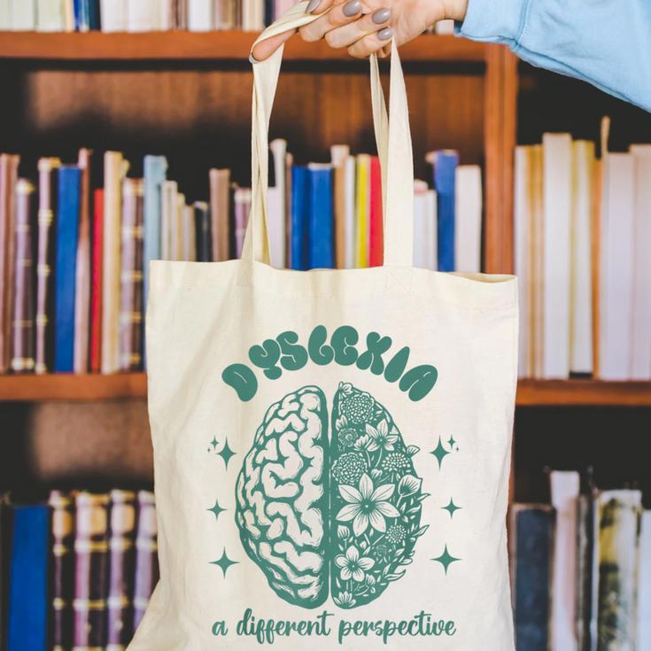 Dyslexia A Different Perspective Dyslexia Specialist Teacher Canvas Tote Bag, funny gift Dyslexia A Different Perspective Dyslexia Specialist Teacher Canvas Tote Bag, funny gift