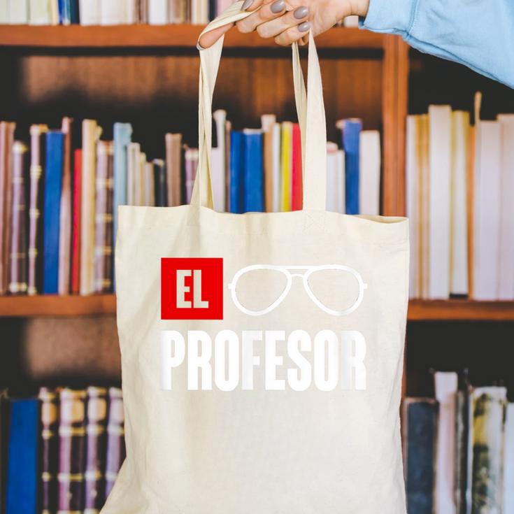 El Professor Money Costume Profesor Glasses Men Teacher Gift Canvas Tote Bag, funny gift El Professor Money Costume Profesor Glasses Men Teacher Gift Canvas Tote Bag, funny gift