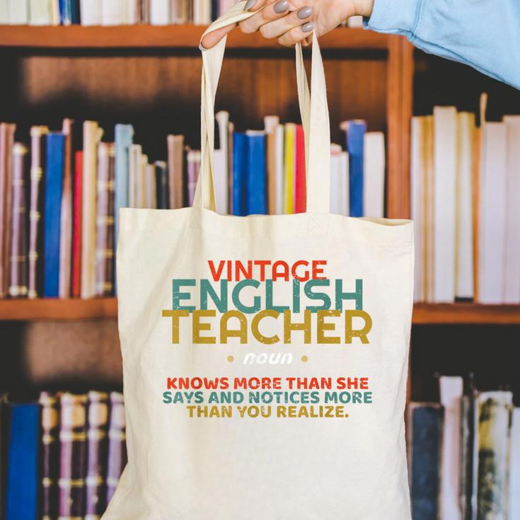 ENGLISH TEACHER Definition Vintage Tee T-Shirt Canvas Tote Bag, English Teacher Tote Bags, funny gift ENGLISH TEACHER Definition Vintage Tee T-Shirt Canvas Tote Bag, English Teacher Tote Bags, funny gift