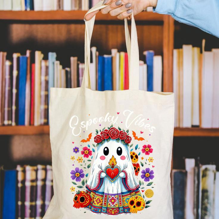 Espooky Vibes Maestra Halloween Spanish Mexican Teacher Canvas Tote Bag, funny gift Espooky Vibes Maestra Halloween Spanish Mexican Teacher Canvas Tote Bag, funny gift