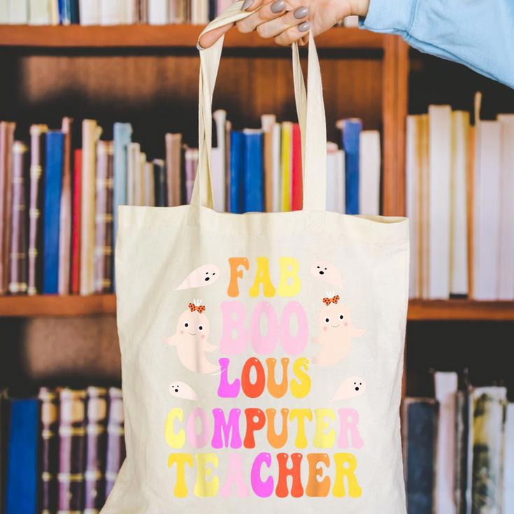 Faboolous COMPUTER TEACHER Costume This Is My Spooky Mom Dad Canvas Tote Bag, funny gift Faboolous COMPUTER TEACHER Costume This Is My Spooky Mom Dad Canvas Tote Bag, funny gift
