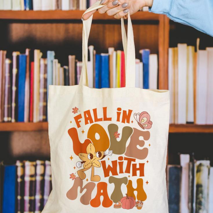 Fall In Love With Science Math Teacher Fall Thanksgiving Canvas Tote Bag, Science Teacher Tote Bags, funny gift Fall In Love With Science Math Teacher Fall Thanksgiving Canvas Tote Bag, Science Teacher Tote Bags, funny gift