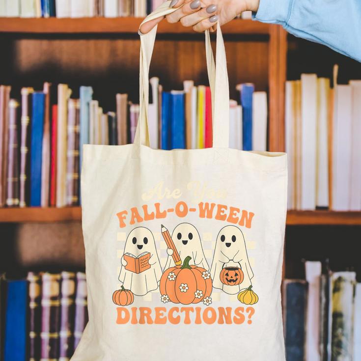 Are You Fall O Ween Directions Halloween Teacher Canvas Tote Bag, funny gift Are You Fall O Ween Directions Halloween Teacher Canvas Tote Bag, funny gift