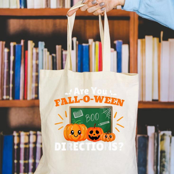 Are You Fall O Ween Directions Halloween Teacher Retro Canvas Tote Bag, funny gift Are You Fall O Ween Directions Halloween Teacher Retro Canvas Tote Bag, funny gift