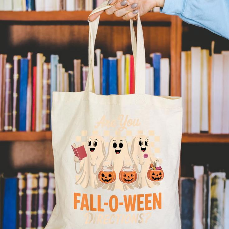 Are You Fall O Ween Directions Teacher Halloween Boo Ghost Canvas Tote Bag, funny gift Are You Fall O Ween Directions Teacher Halloween Boo Ghost Canvas Tote Bag, funny gift