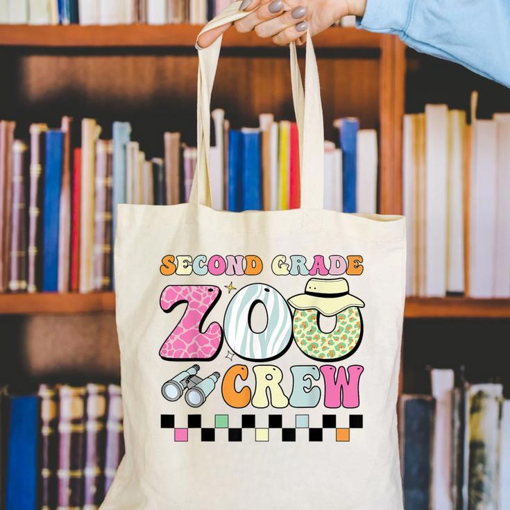 Field Zoo Trip Shirt For Teacher Second Grade Crew Canvas Tote Bag, funny gift