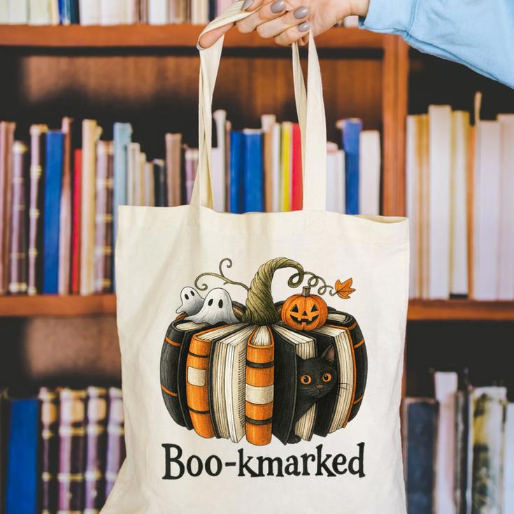 Fun Fall Book Lover Cute Teacher Student Halloween Canvas Tote Bag, funny gift Fun Fall Book Lover Cute Teacher Student Halloween Canvas Tote Bag, funny gift
