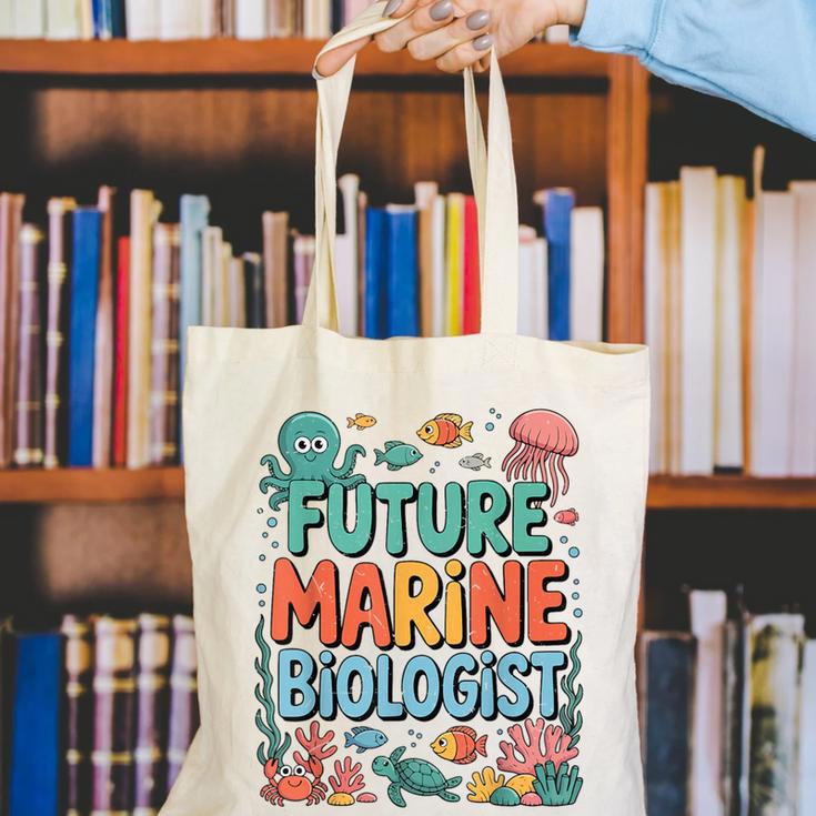 Future Marine Biologist Student Biology Teacher Kids Canvas Tote Bag, Future Teacher Tote Bags, funny gift Future Marine Biologist Student Biology Teacher Kids Canvas Tote Bag, Future Teacher Tote Bags, funny gift