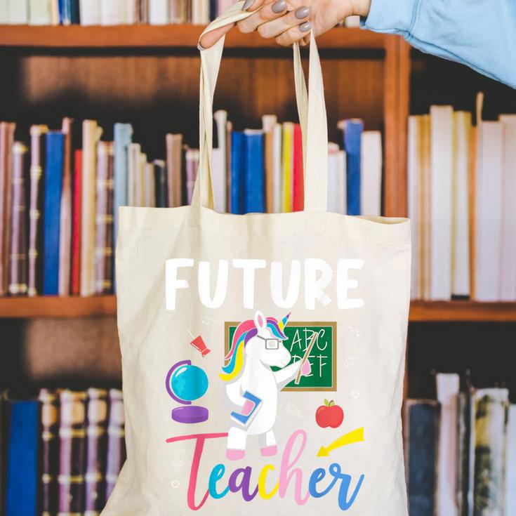 Future Teacher School Teacher Female Canvas Tote Bag, Future Teacher Tote Bags, funny gift