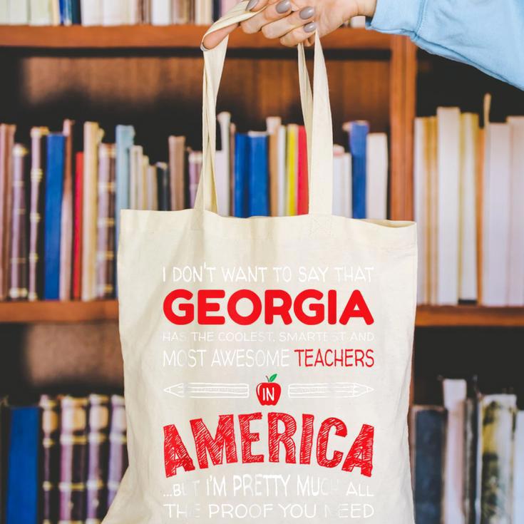 Georgia Teachers Classroom Tshirt Canvas Tote Bag, funny gift Georgia Teachers Classroom Tshirt Canvas Tote Bag, funny gift