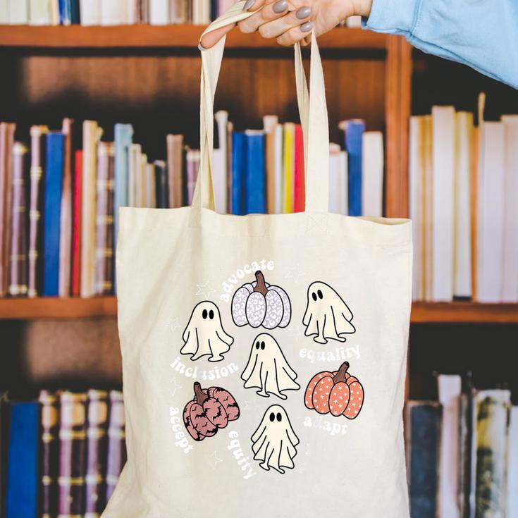 Halloween Advocate Heat Transfers Special Education Teacher Men Women Canvas Tote Bag, funny gift Halloween Advocate Heat Transfers Special Education Teacher Men Women Canvas Tote Bag, funny gift