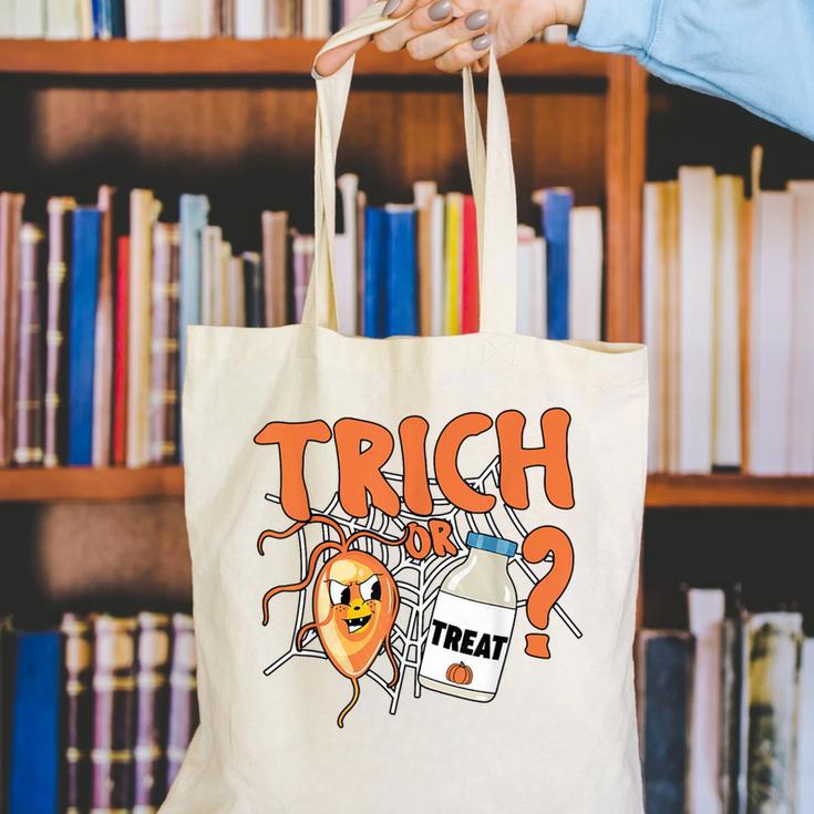 Halloween Medical Lab Science Microbiology Scientist Teacher Men Women Canvas Tote Bag, Science Teacher Tote Bags, funny gift