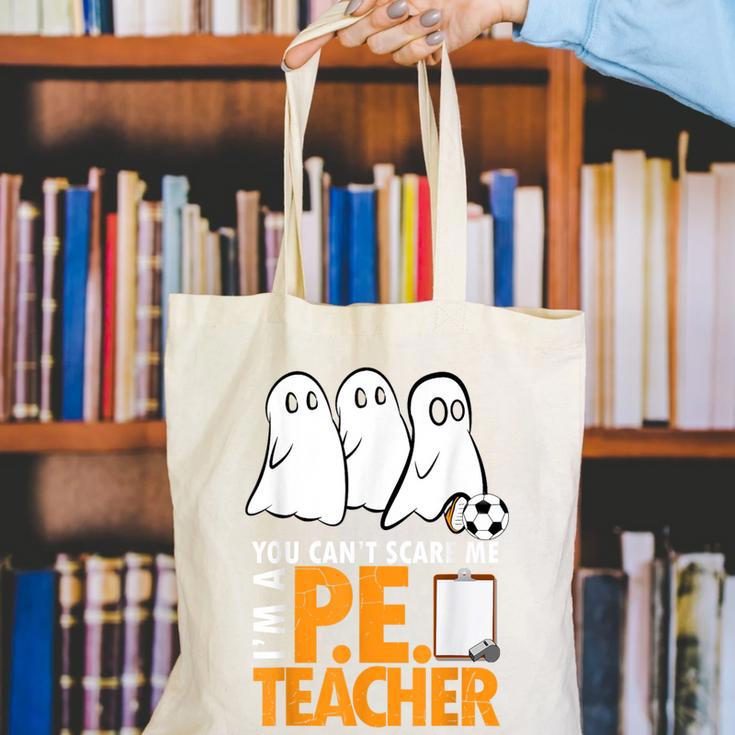 Halloween PE Teacher Shirt Can't Scare Me Canvas Tote Bag, Pe Teacher Tote Bags, funny gift Halloween PE Teacher Shirt Can't Scare Me Canvas Tote Bag, Pe Teacher Tote Bags, funny gift