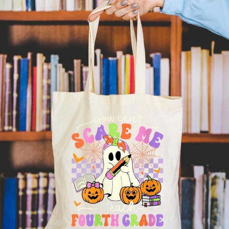Halloween Teacher You Can't Scare Me I Teach Fourth Grade Canvas Tote Bag, funny gift Halloween Teacher You Can't Scare Me I Teach Fourth Grade Canvas Tote Bag, funny gift