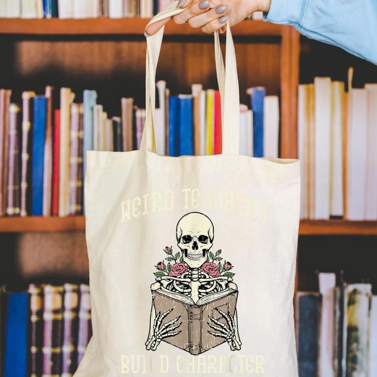 Halloween Weird Teachers Build Character Costume Men Women Canvas Tote Bag, funny gift Halloween Weird Teachers Build Character Costume Men Women Canvas Tote Bag, funny gift