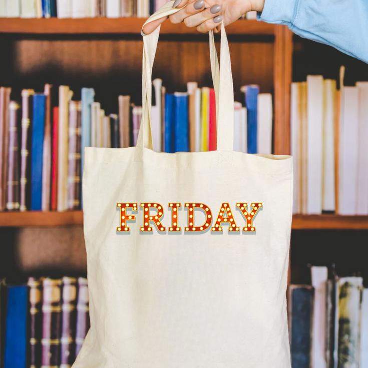 Happy Friday Love Fridays Fun Teacher For Men Women Canvas Tote Bag, funny gift