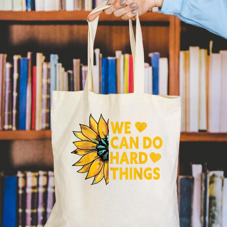 We Can Do Hard Things Kids Teacher Back To School Canvas Tote Bag, funny gift We Can Do Hard Things Kids Teacher Back To School Canvas Tote Bag, funny gift